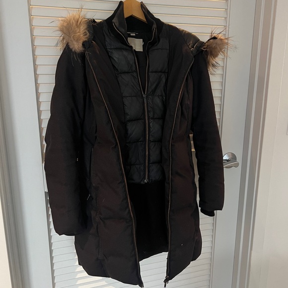 SOIA & KYO Fox Fur Hooded Two-Layer Down Parka - Picture 4 of 16